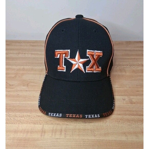 Texas Longhorn Hat/Cap Adjustable American Flag - Picture 1 of 6